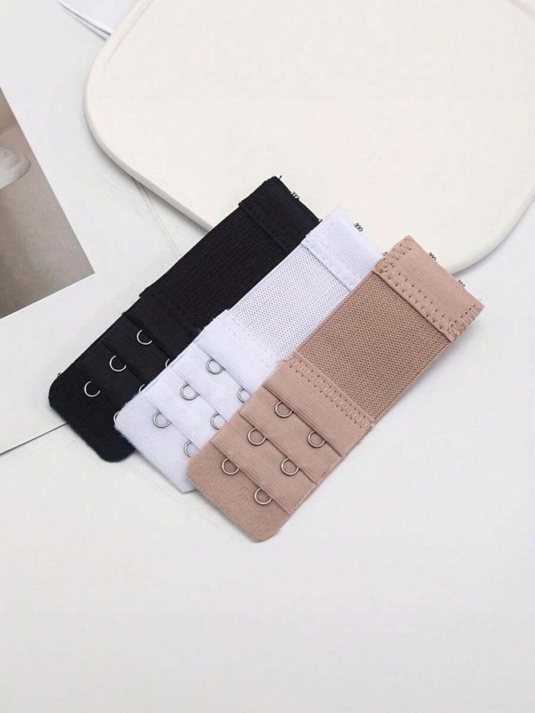 2 Pcs  de Extension de correa de Sujetador, 6 ganchos